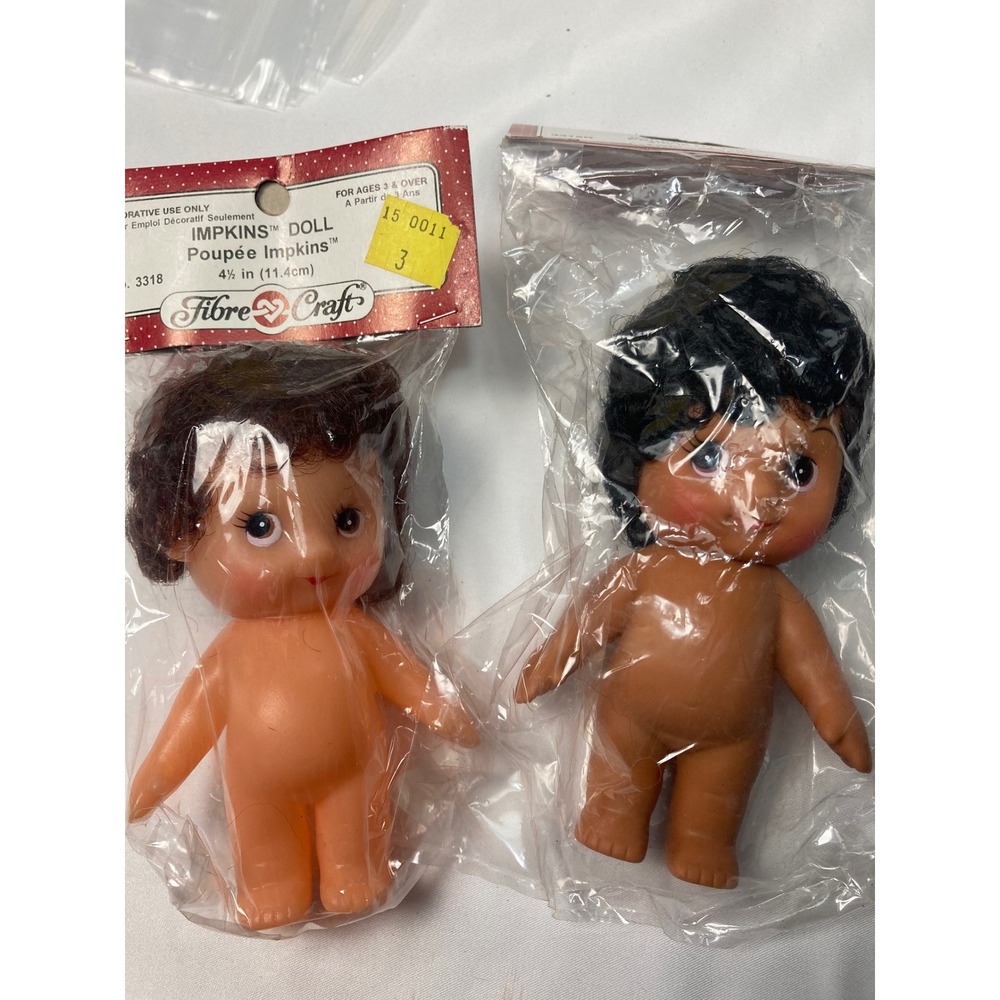 Vintage Fibre-Craft Impkins Doll – Model 3318 and 3318B – 4.5"–SEALED‎